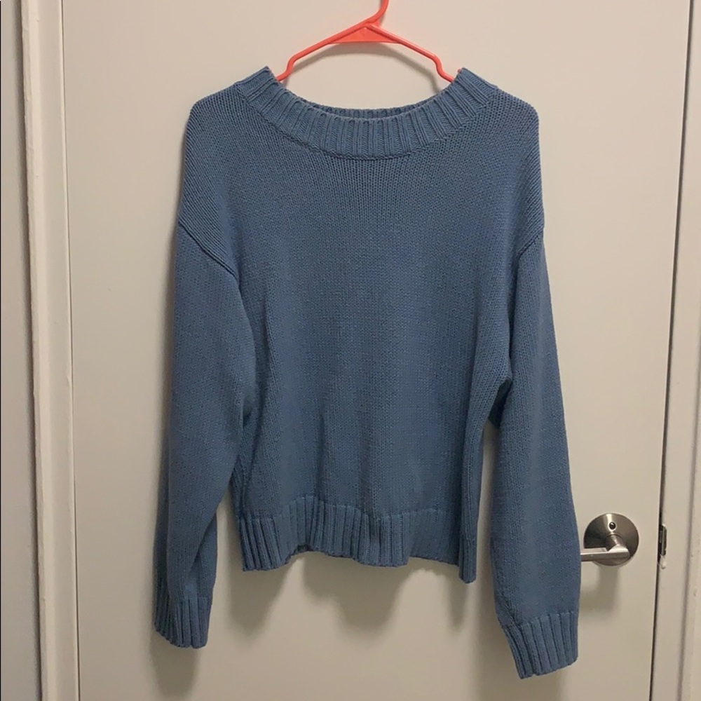 Blue Knit Sweater